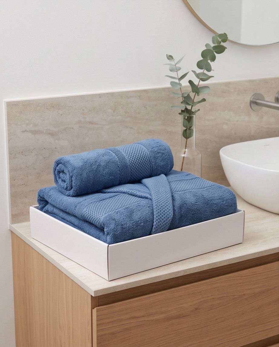 Hamam xələti dəsti Durul, göy, pambıq, ölçü XL — Mallar, Bakı (2)