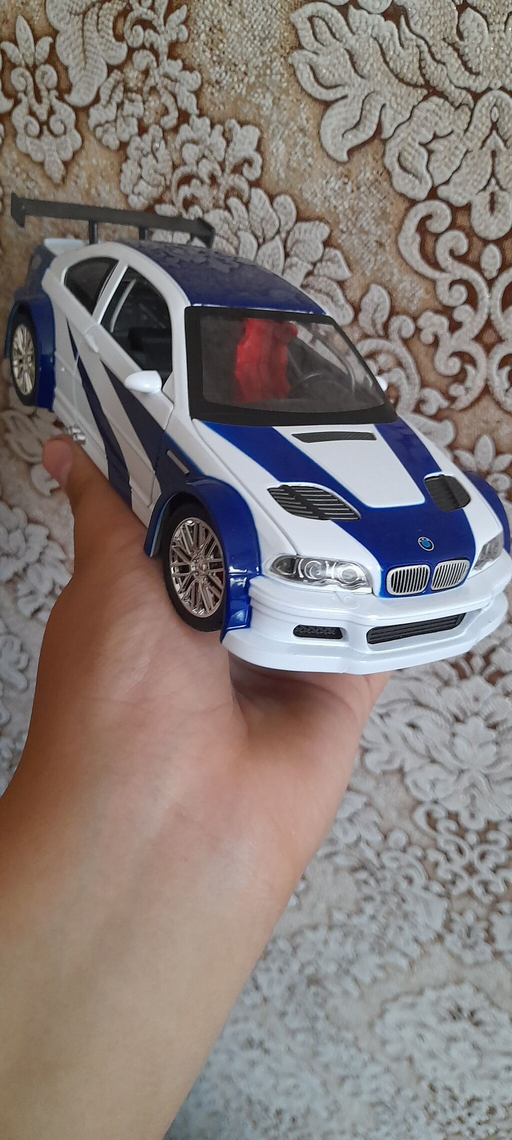 Bmw m3 GTR e46 1:24 Ölçü Yenidir Səsli və İşıqlı Hər yeri açılır Yekə — Modellar, Bakı (7)