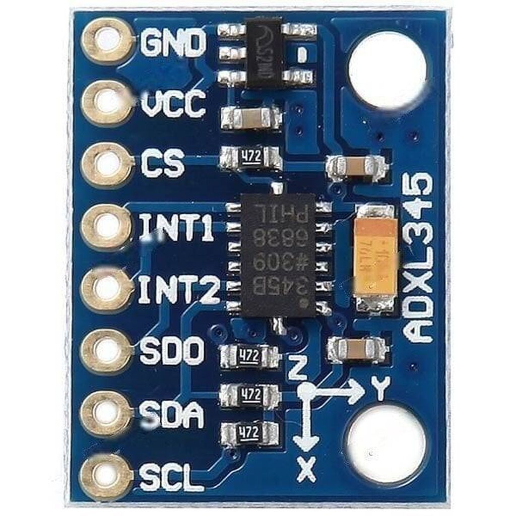 ADXL345 3 oxlu akselerometr breakout (GY-291) Qiymət: 6 ADXL345 — Avtomobil elektrikası, Bakı (3)
