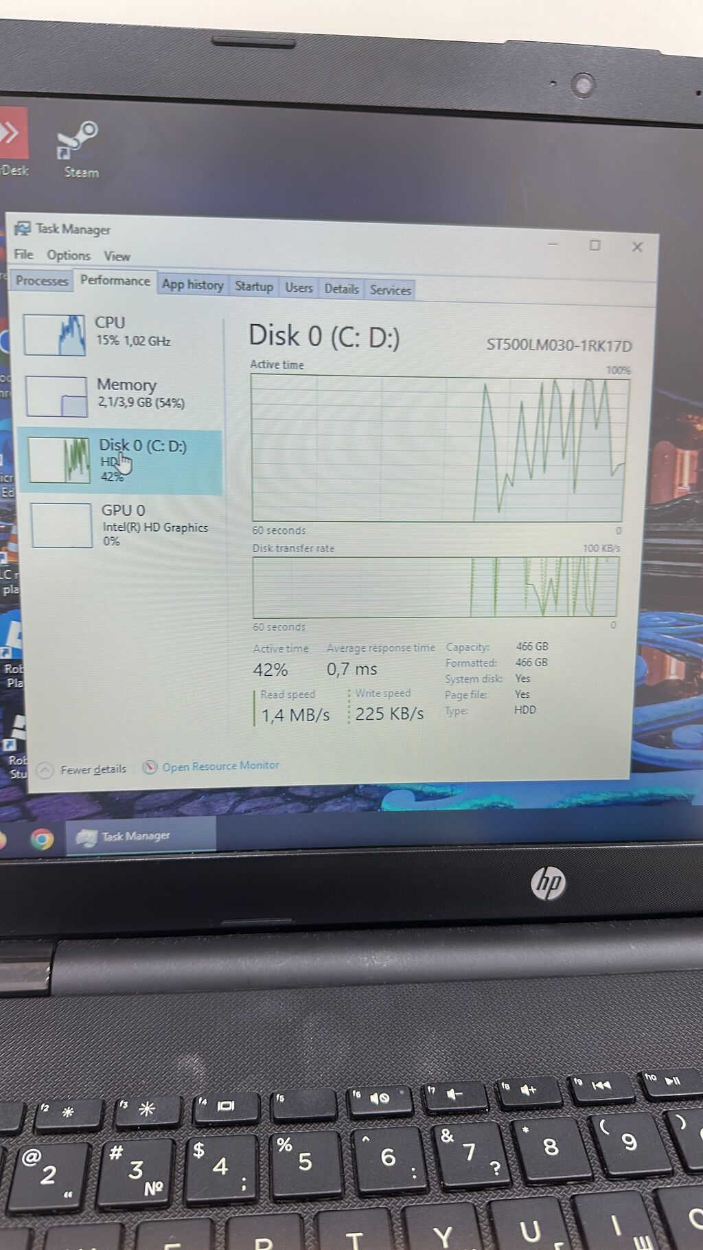 HP noutbuk Texniki xüsusiyyətlər: - Ekran: 15.6" - Prosessor: Intel — HP, Bakı (5)