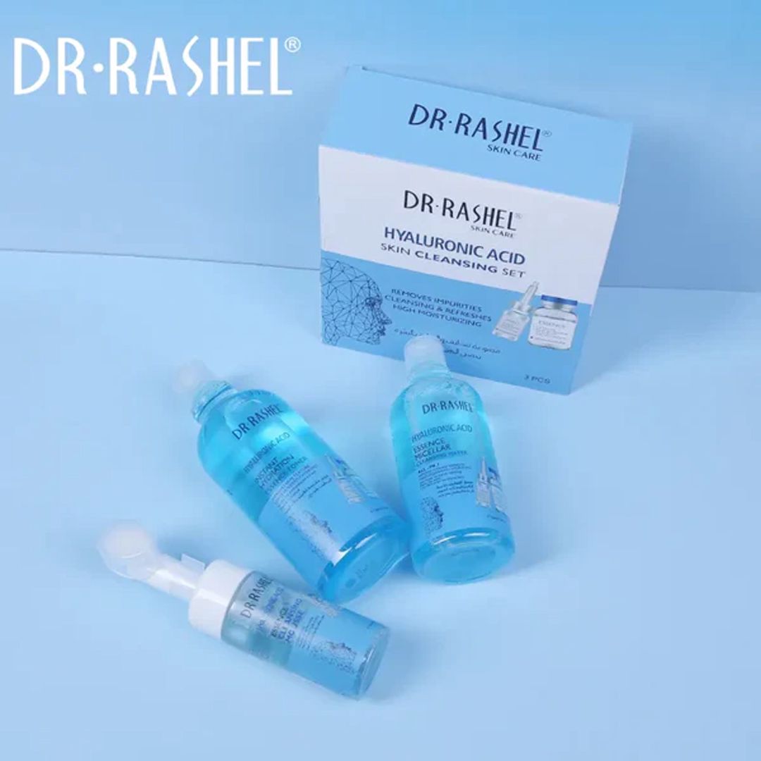Üz qulluğu üçün kosmetika dəsti Dr.Rashel Hyaluronic Acid Skin (miselyar suyu 300 ml + təmizləyici muss 125 ml + üz üçün toner 500 ml) — Mallar, Bakı (2)
