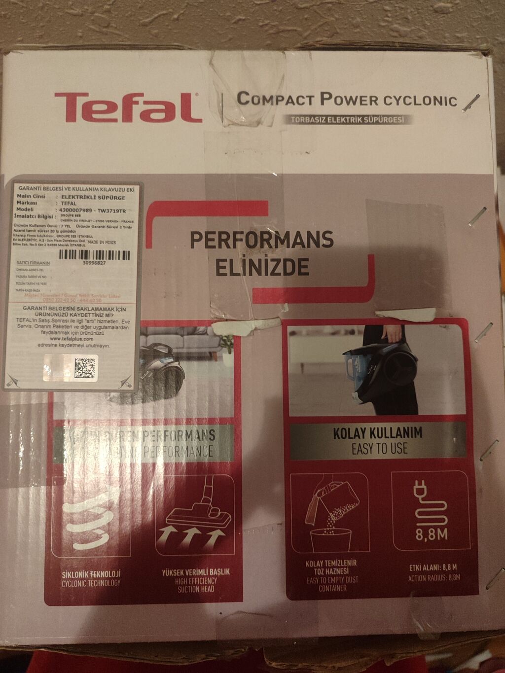 Tefal Compact Power Cyclonic – torbasız elektrik süpürgəsi.əla — Tozsoran, Bakı (4)