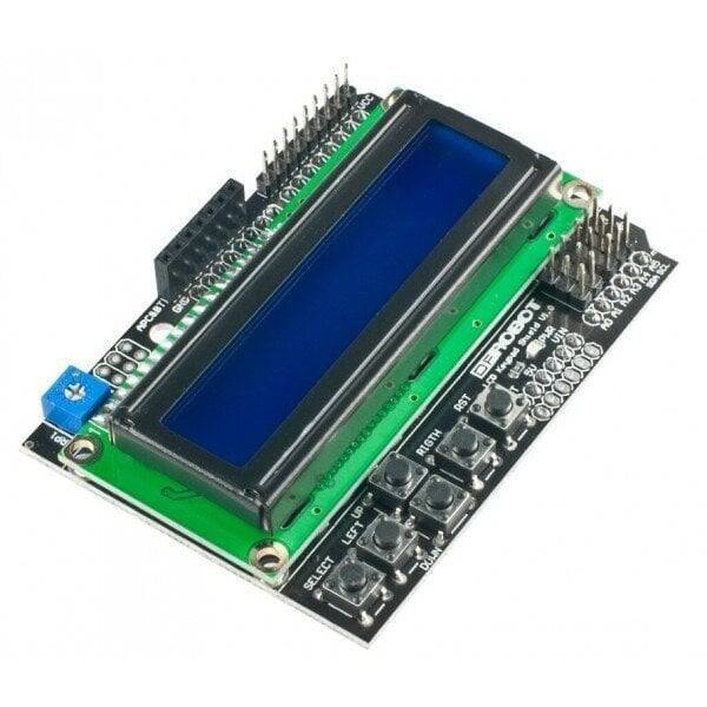 Arduino LCD və Klaviatura Shield 2x16 LCD ekran və 6 düyməli (5 — Klaviaturalar və siçanlar, Bakı