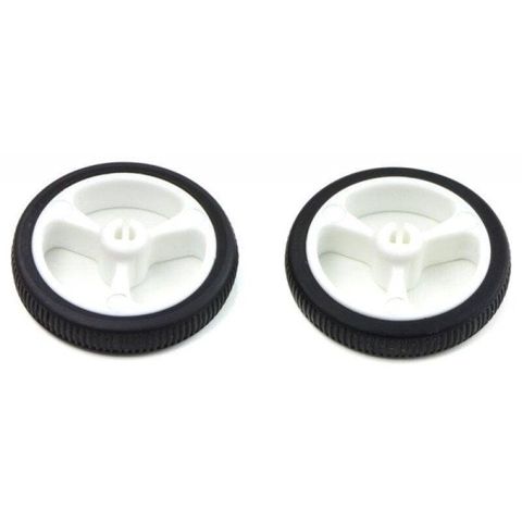 Pololu 32x7mm Təkər (Ağ) – 2 ədəd paket Xətt izləyən, maneədən qaçan — Bakı
