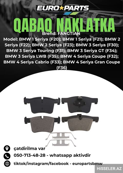 Bmw F20 F30 F36 Qabaq Naklatka — Bakı