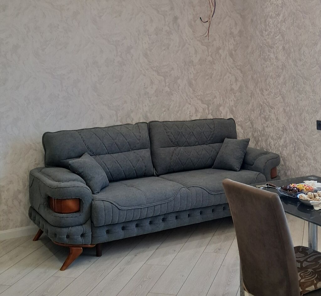 Skandinaviya üslublu 3 nəfərlik yumşaq divan Yenidir uzunlugu 2.30 — Divanlər, Bakı (6)