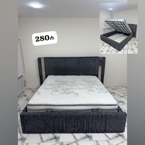 Bazalı taxt 280₼. Ortopedik matrası var. Ünvan Həzi Aslanov. Fatimə99 — Bakı