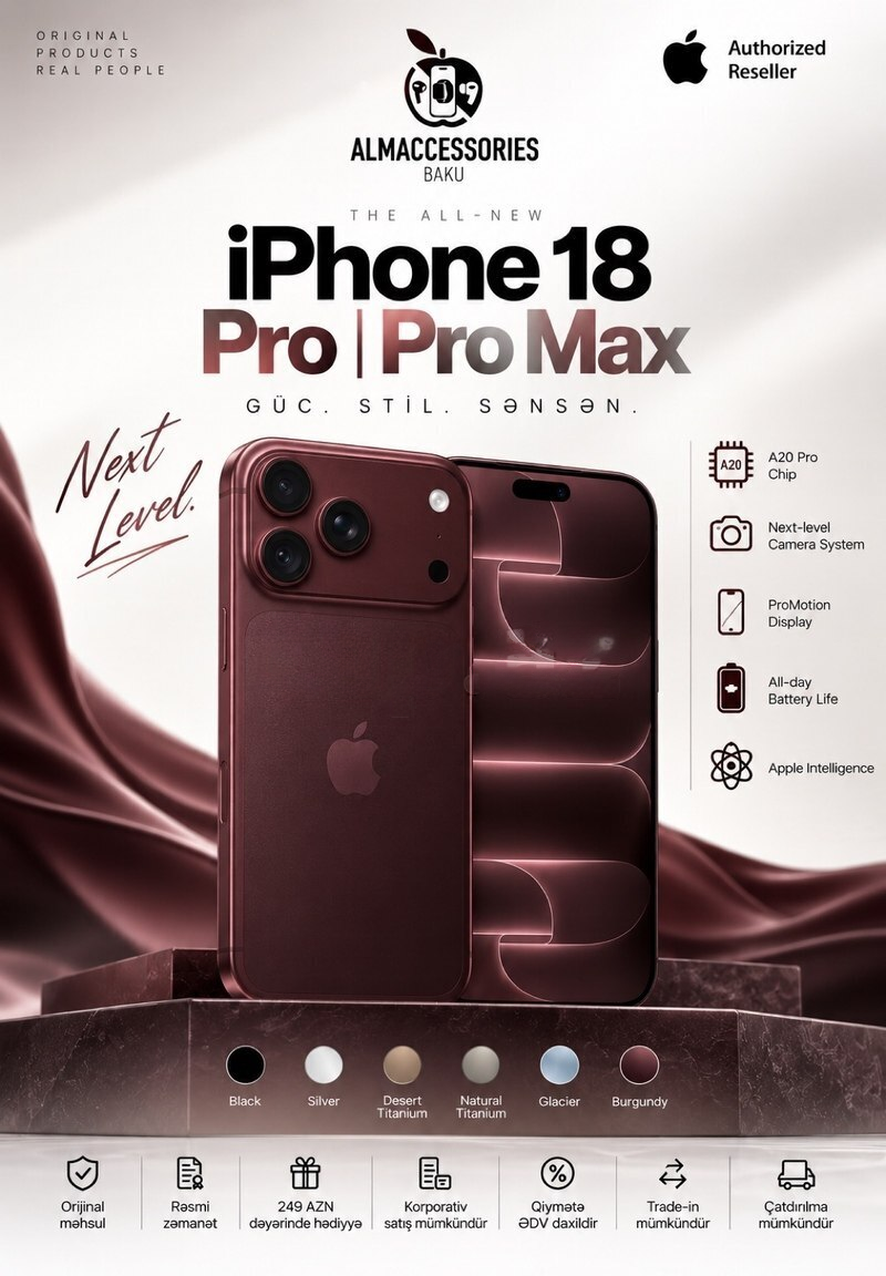 Apple iPhone 18 Pro Max, 12 GB — Bakı