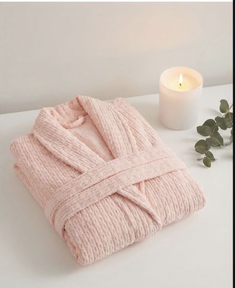 Qadınlar üçün hamam xələti 2108758, çəhrayı, mikrofibra, ölçü 3XL — Bakı