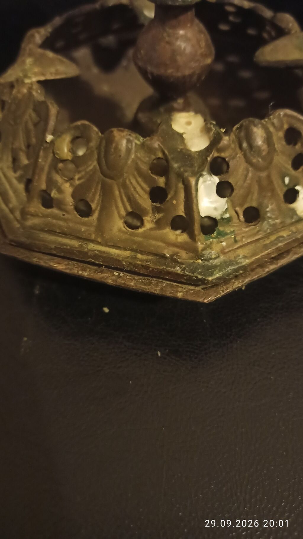 Məhsul: Metal şamdan dəsti (2 ədəd) 1930 il bronza şamdan külqabı — Eviniz üçün ətirləri, şamlar və şam tutacaqları, Bakı (5)