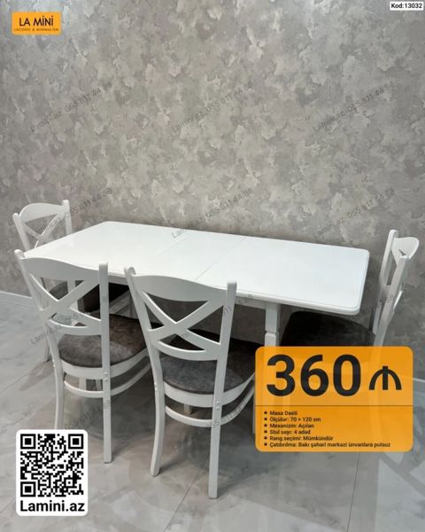 Məhsul: Masa dəsti (Kod: 13032) - Ölçülər: 70 120 sm - Mexanizm — Bakı
