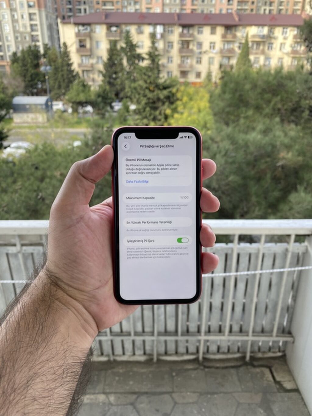 IPhone 11, Qırmızı, Simsiz şarj — Apple iPhone, Bakı (7)