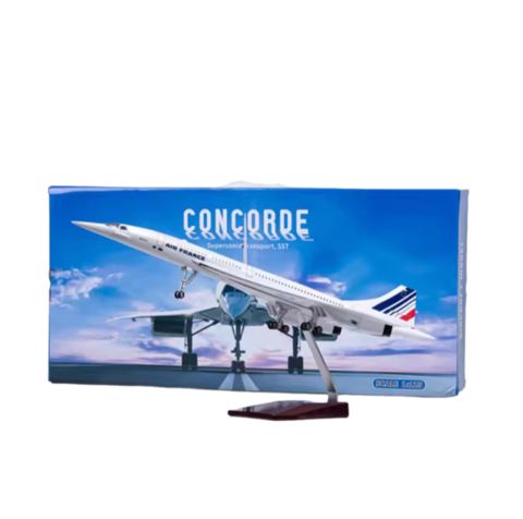 Təyyarə Concorde Air France F35-ag-347, plastik, ağ, 50x20x17 sm — Bakı