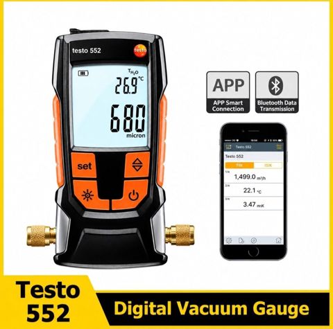 Rəpəmsal vakuumetr Model:TESTO 552 Rəqəmsal yüksək dəqiqlikli — Bakı