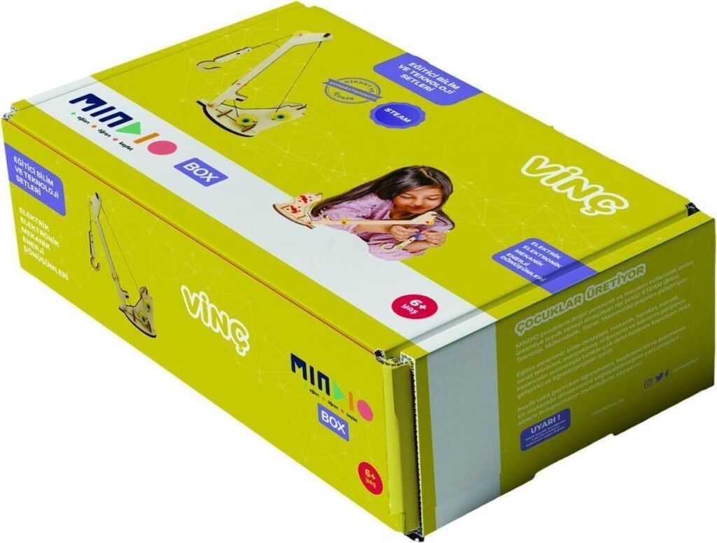 Kran (Vinç) Sistemi Öyrədici Elm və Texnologiya Dəsti – MindioBOX Stem — Konstruktorlar, Bakı (2)