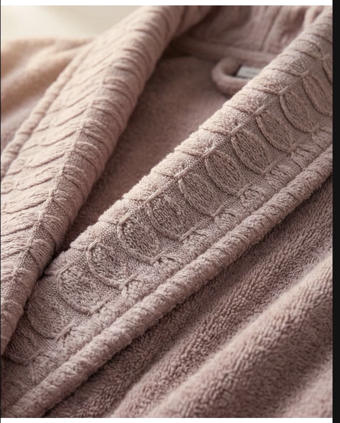 Hamam xalatı qadınlar üçün, pambıq, açıq bənövşəyi, ölçü L/XL — Mallar, Bakı (2)