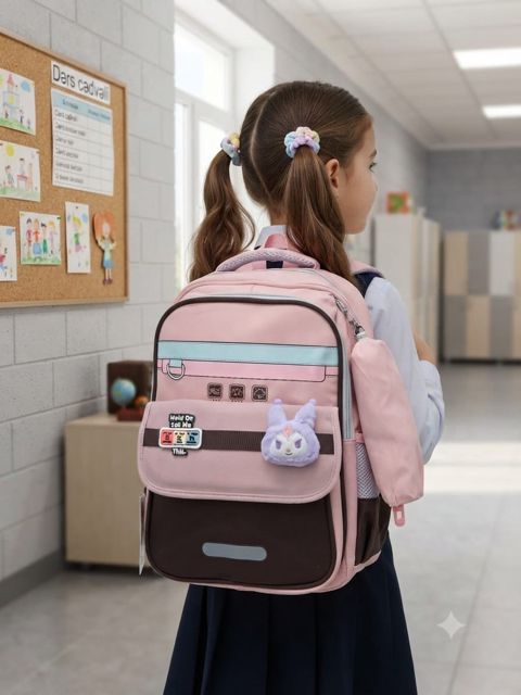Məktəb çantası, poliester, çəhrayı, 20 l — Bakı