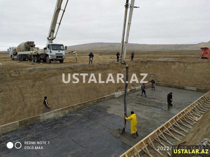 Beton, manalit işləri — Tikinti xidmətləri, Bakı (3)