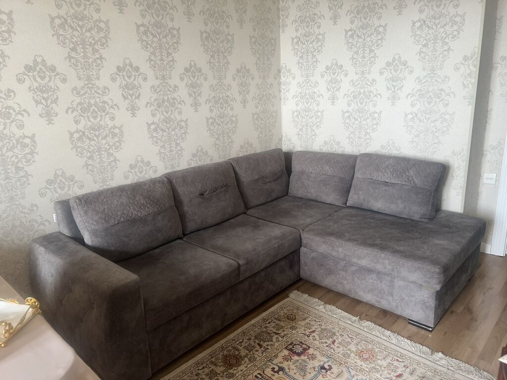 Məhsul: L‑şəkilli künc divan - Rəng: tünd boz (antrasit çalara — Divanlər, Bakı (7)