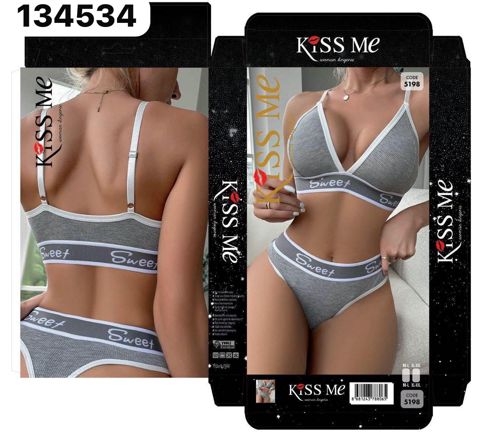 Büsthalter və tuman dəsti, boz, poliester, ölçü One size — Bakı