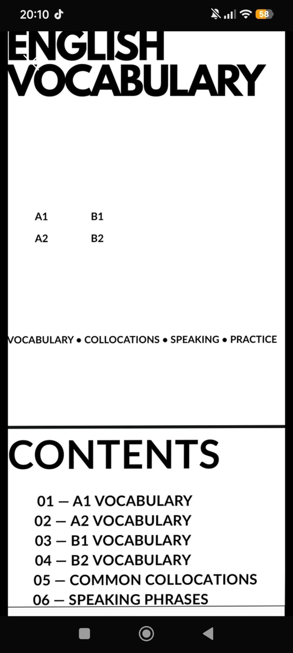 Məhsul: English Vocabulary – A1, A2, B1, B2 kitabı (rəqəmsal material) — Kitablar, Naxçıvan (2)