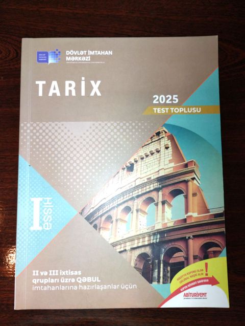 Məhsul: “Tarix 2025 – Test Toplusu” (Dövlət İmtahan Mərkəzi) — Bakı