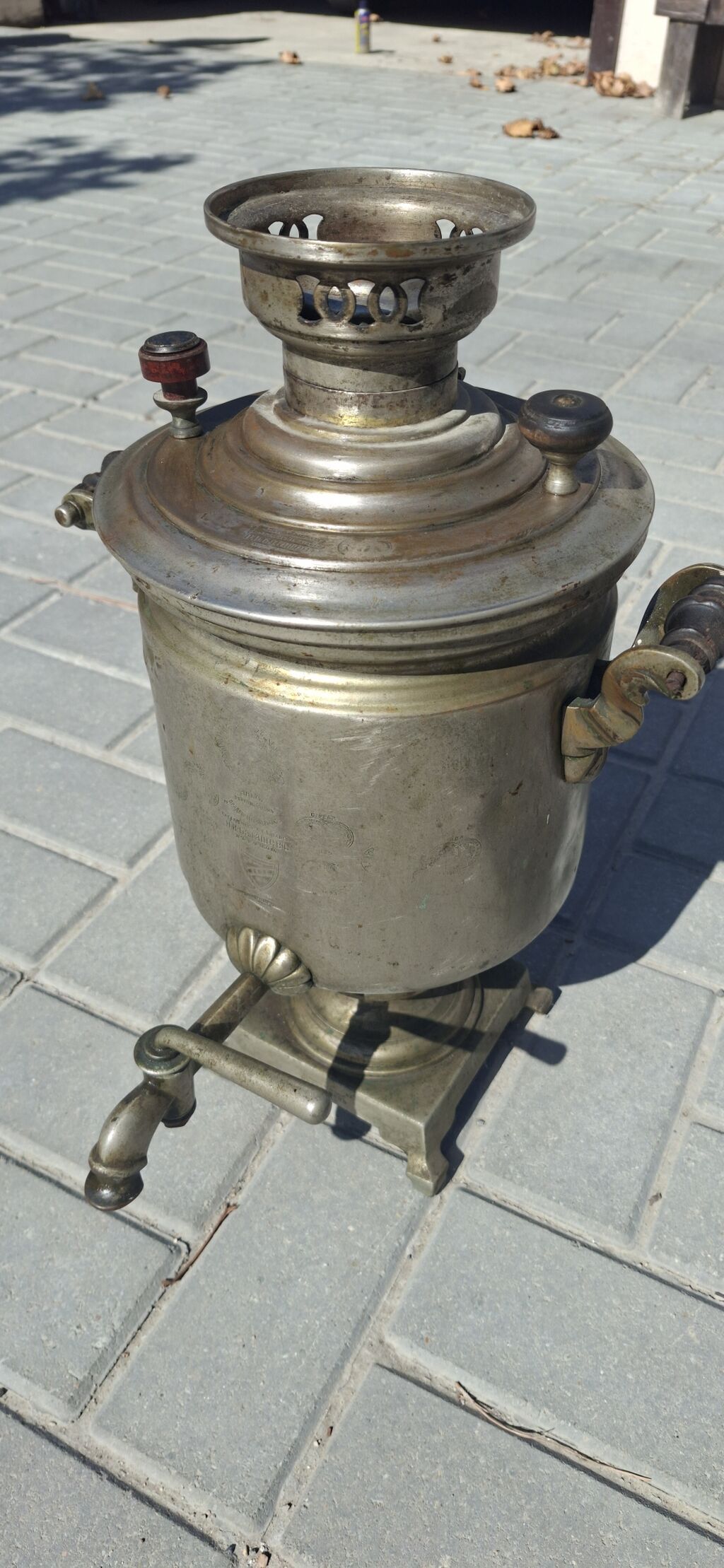 Antik samovar – N. İ. Bataşev (Tula) Məhsul təsviri: - Orijinal rus — Digər, Digah (3)