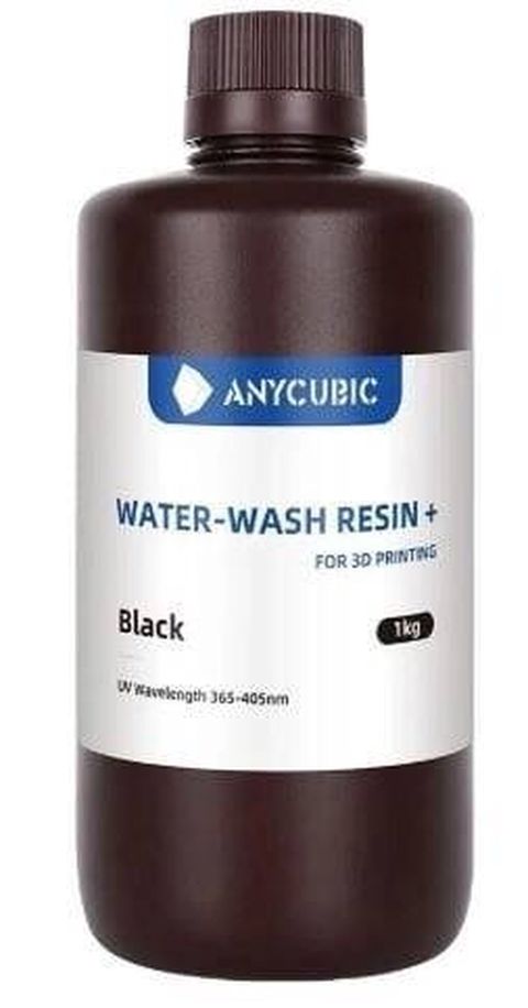 Anycubic Water Wash Resin+ (Suda Yuyula Bilən) – Qara, 1 kq 3D çap — Bakı