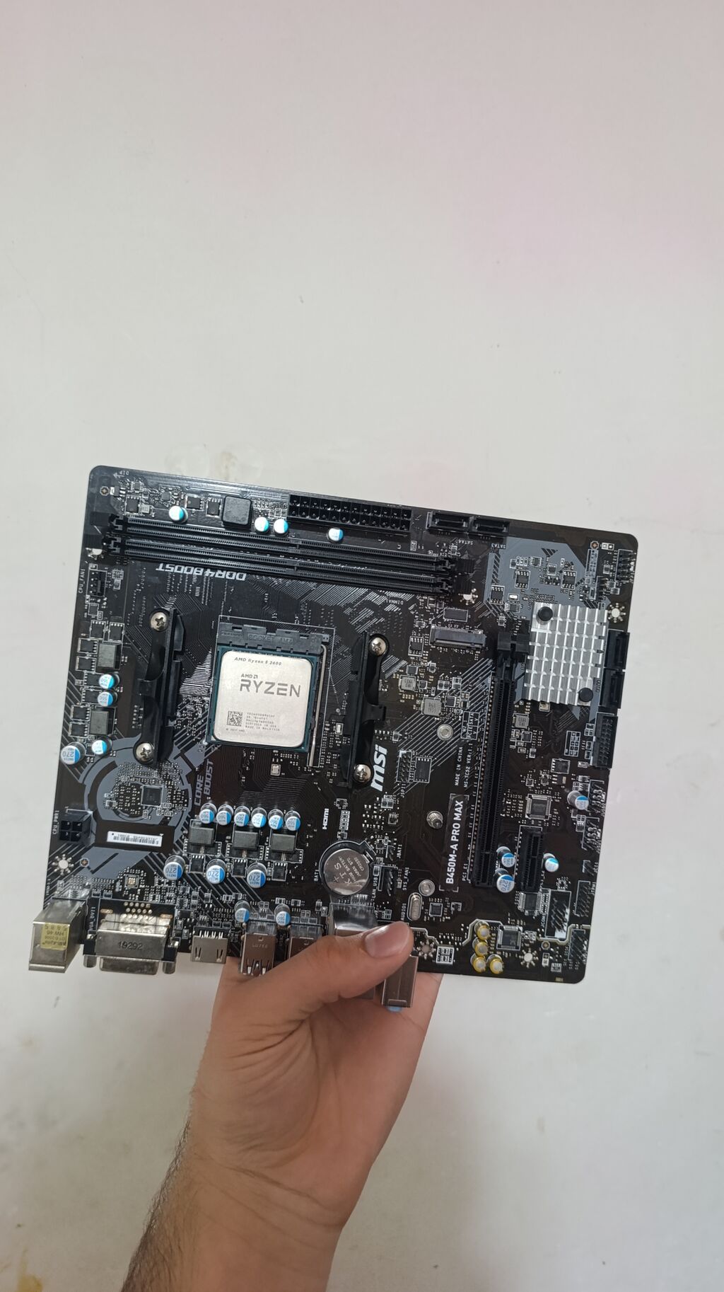 Güclü AM4 Komplekt: MSI B450M-A PRO MAX + AMD Ryzen 5 2600 — Ana platalar, Xırdalan (6)