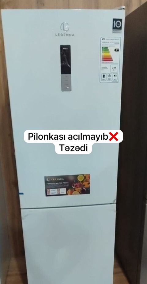 Yeni 2 qapılı Soyuducu Satılır, rəng - Ağ — Bakı