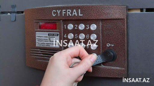 Bina damafon sistemi Cyfral — Təhlükəsizlik sistemləri, Bakı (2)