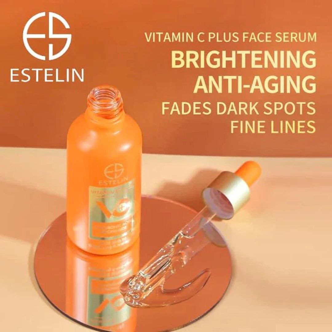 Üz dərisinə qulluq üçün dəst Estelin Vitamin C Plus Hyaluronic Acid Niacinamide (makiyajın silinməsi üçün vasitə 80 ml + toner 100 ml + zərdab 50 ml + losyon 100 ml + göz ətrafı dərisi üçün krem 50 q + gündüz kremi 50 q + gecə kremi 50 q) — Mallar, Bakı (3)