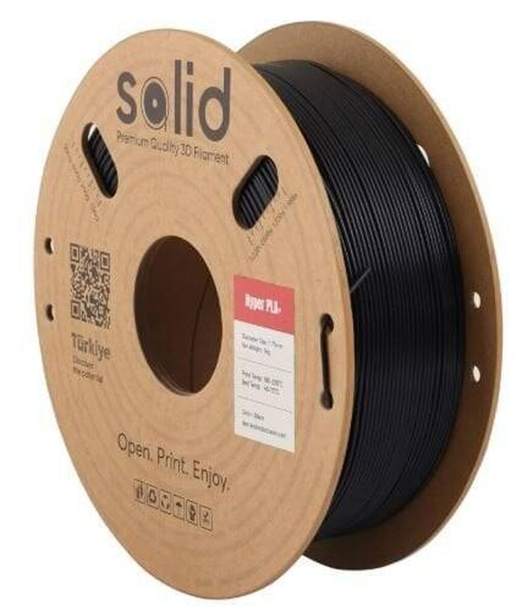 Solid Filament Hyper PLA+ – Qara, 1 kq Yeni nəsil, yüksək sürətdə — İstehlak malları və aksesuarlar, Bakı (2)