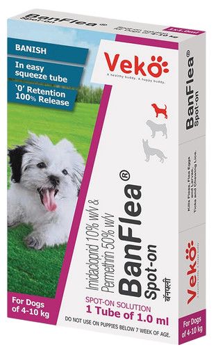 Bit və gənə əleyhinə damcı Veko itlər üçün, 1 əd x 1 ml, 4-10 kq — Bakı