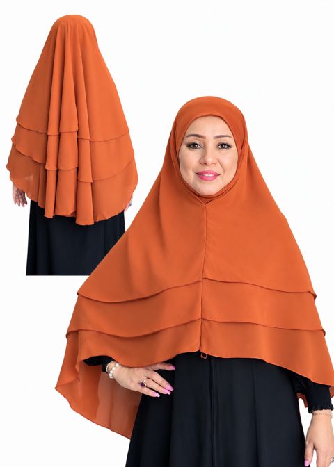 Hicab, şifon, narıncı, One size — Bakı