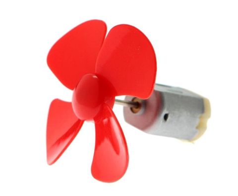 DC Motor və Qırmızı Pərvanə Dəsti 3–6 V 3–6 Volt aralığında işləyən — Bakı