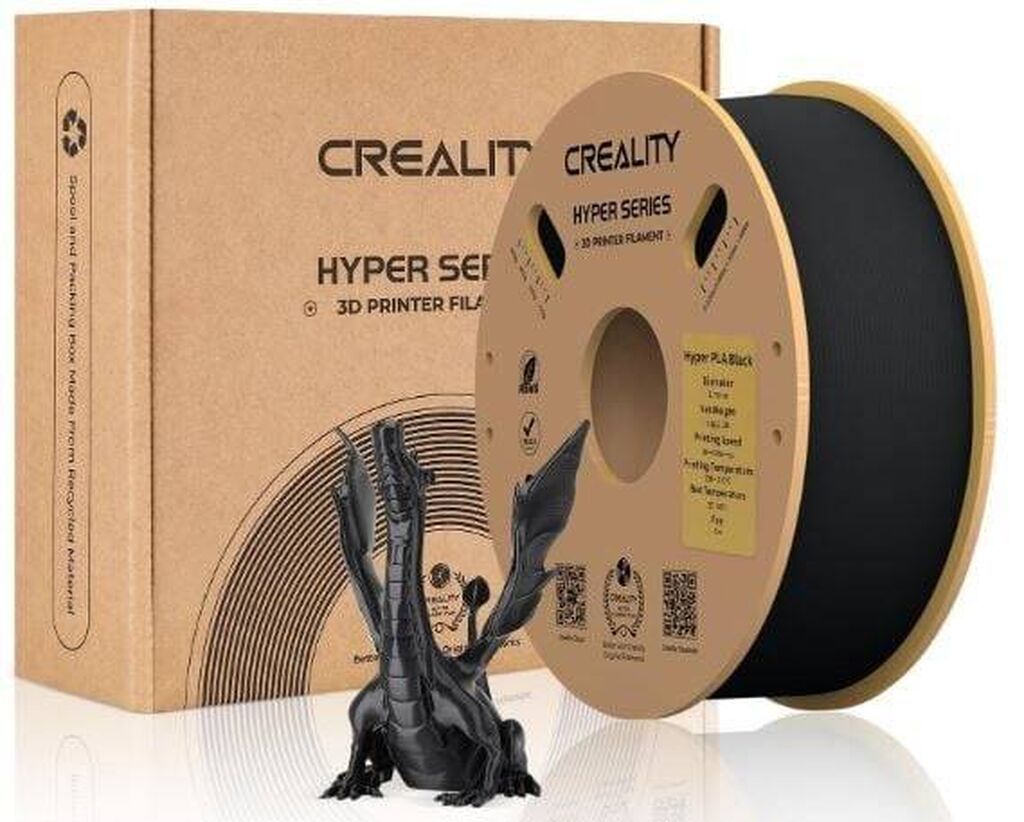 Creality Hyper PLA Filament – Qara, 1 kq Creality firmasının Hyper — İstehlak malları və aksesuarlar, Bakı (2)