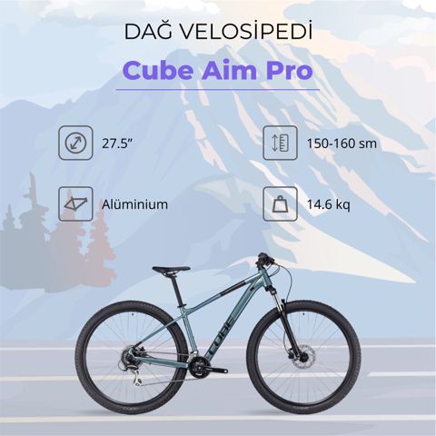 Dağ velosipedi Cube Aim Pro, ölçü XS, Shift Verde/Black — Bakı