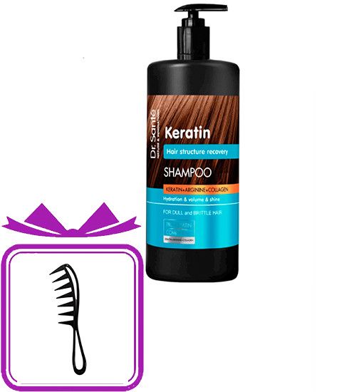 Şampun Dr.Sante Keratin&Arginine&Collagen 1000 ml + daraq Hədəyyə — Mallar, Bakı