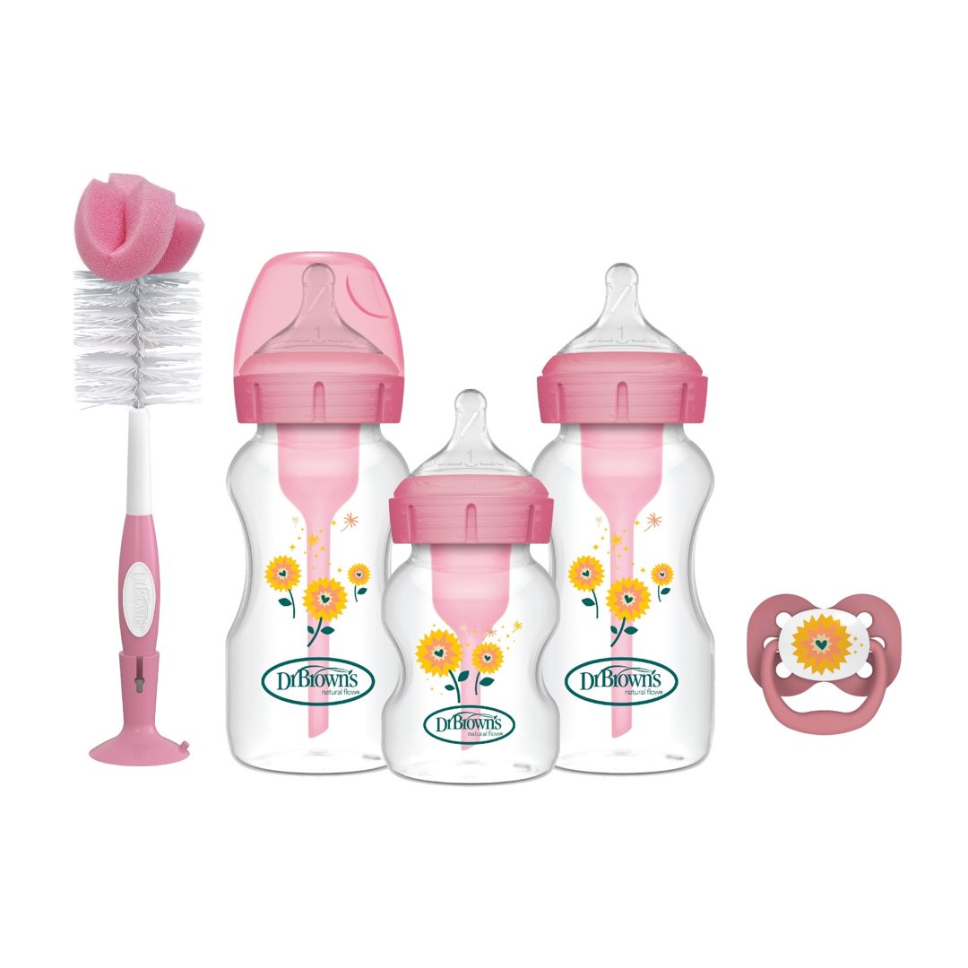 Qidalanma qabları dəsti Dr.Brown's Anti-Colic Options+, çəhrayı, 0+ ay — Mallar, Bakı (2)