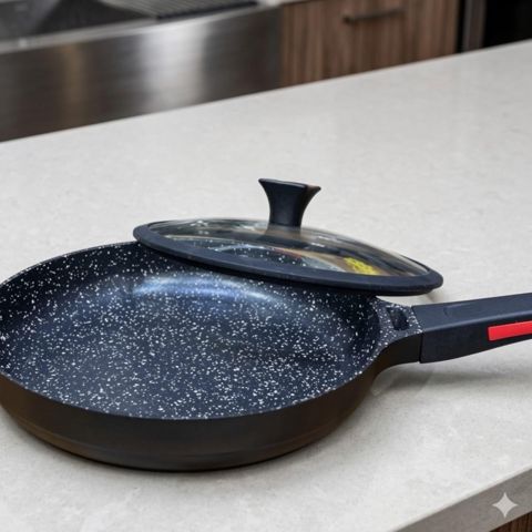 Tava Rashel AA-771579, titan və qranit örtük, qapaqlı, silikon tutacaqlı, 26 sm — Bakı