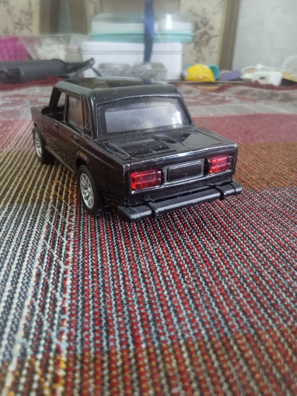 Oyun maşınları dəsti – 2 ədəd metal model 1) Qara “Lada 2106” retro — Modellar, Sumqayıt (2)