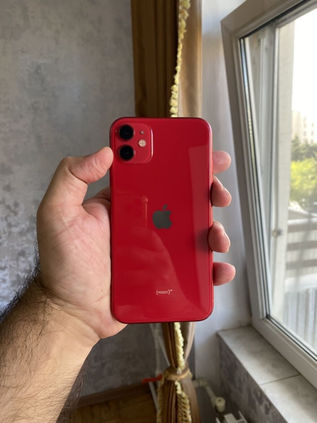 IPhone 11, Qırmızı, Simsiz şarj — Apple iPhone, Bakı (2)