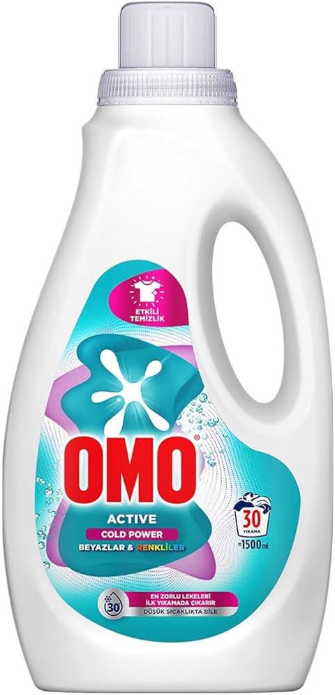 Yuyucu gel Omo Active Cold Power, rəngli və ağ paltar üçün, 1500 ml — Bakı