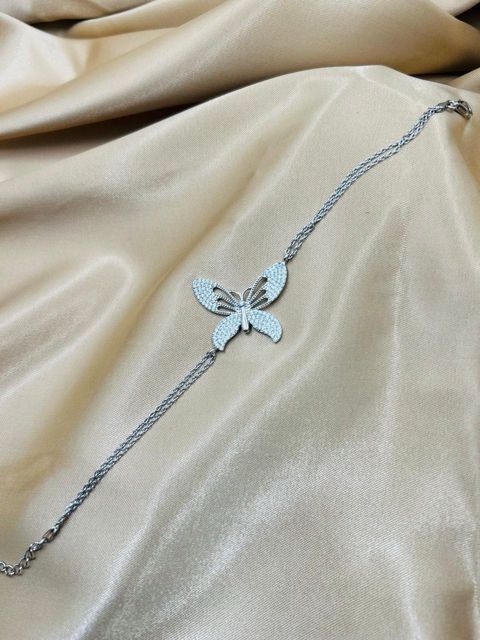 Gümüş qolbaq Icebella 006, 925 əyyar, qadınlar üçün, 22 sm - ICEBELLA_006 — Bakı