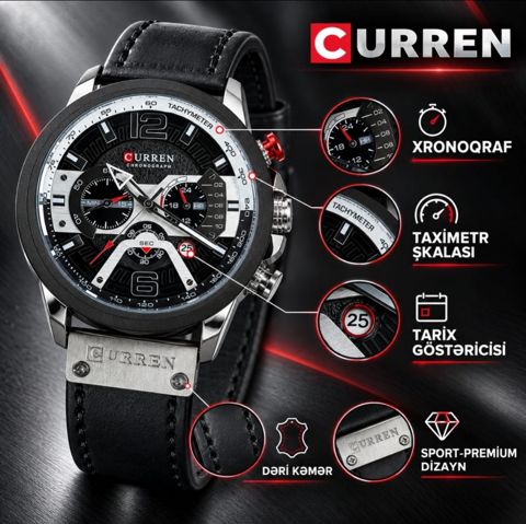 Kişi qol saatı Curren — Bakı