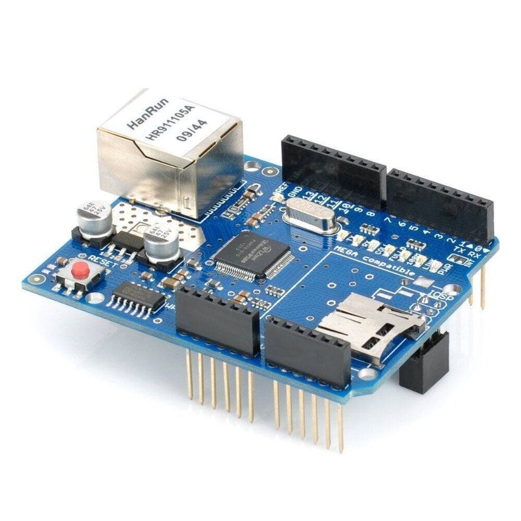 Arduino Ethernet Shield Wiznet W5100 - W5100 çipi ilə Ethernet şəbəkə — Digər, Bakı