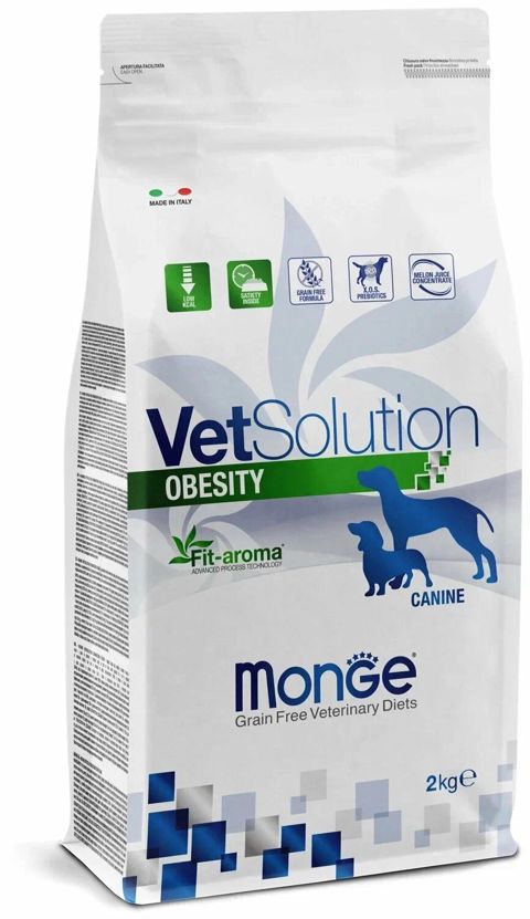 Quru yem Monge Vetsolution Obesity, artıq çəkili itlər üçün, 2 kq — Bakı