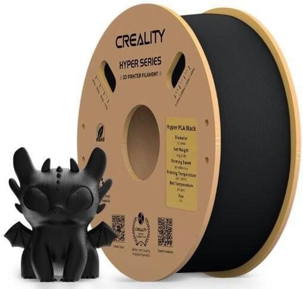 Creality Hyper PLA Filament – Qara, 1 kq Creality firmasının Hyper — İstehlak malları və aksesuarlar, Bakı
