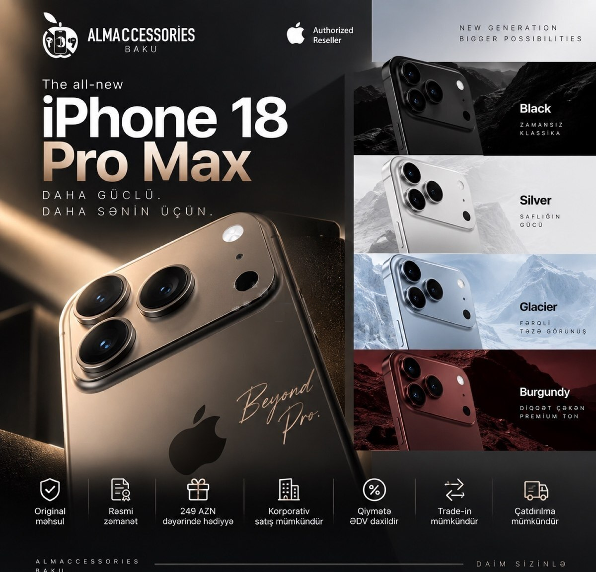 Apple iPhone 18 Pro Max, 12 GB — Bakı